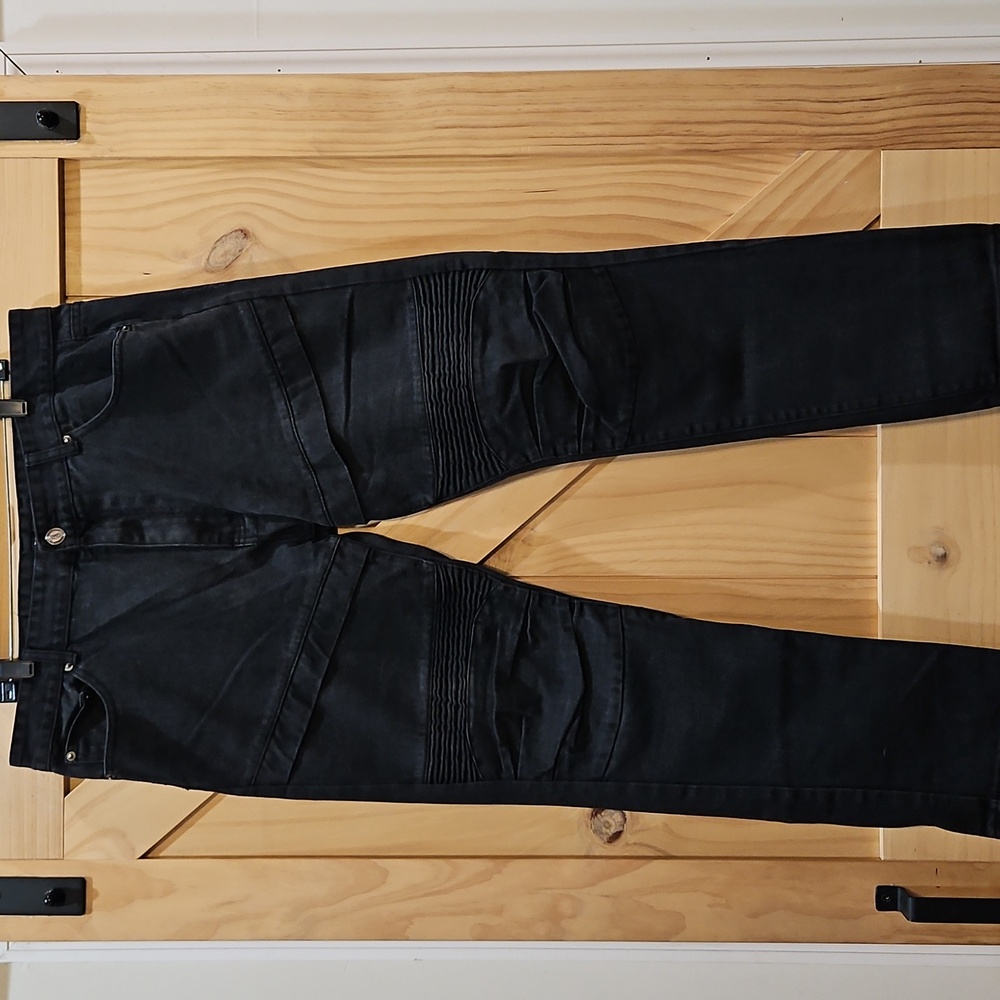 GS-115 Denim | 100% Cotton Black Jeans | 38